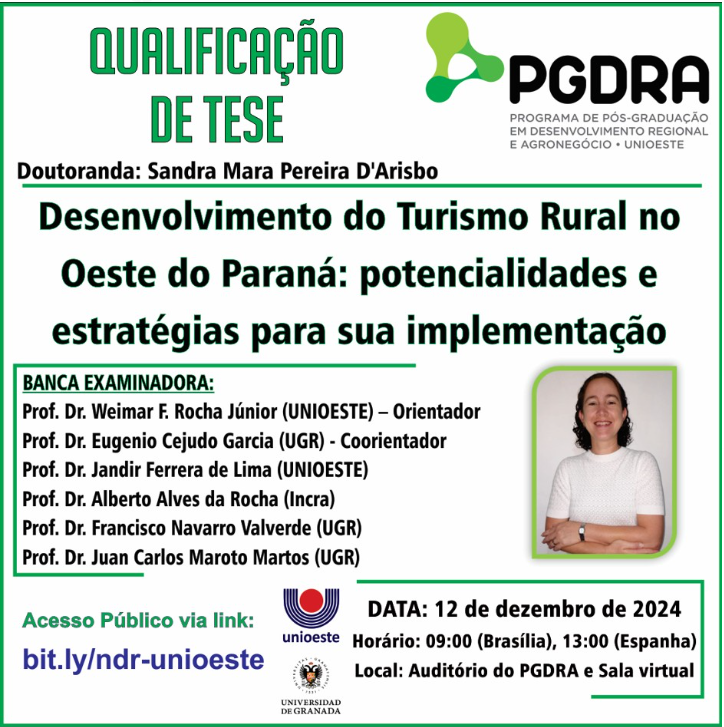 Qualificação de Tese de Sandra Mara Pereira D'Arisbo